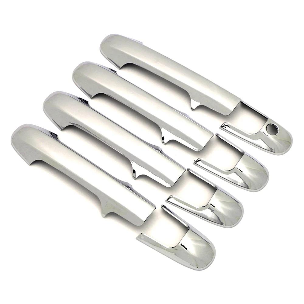 For Honda Accord 7 Gen 2003-2007 Carbon Fiber Color Exterior Parts Chrome Door Handle Cover Decoration Trim Protection Sticker