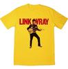 NOWY Link Wray Żółty Krótki Rękaw Wszystkie rozmiary S do 5XL BT2013 Unisex Koszulka