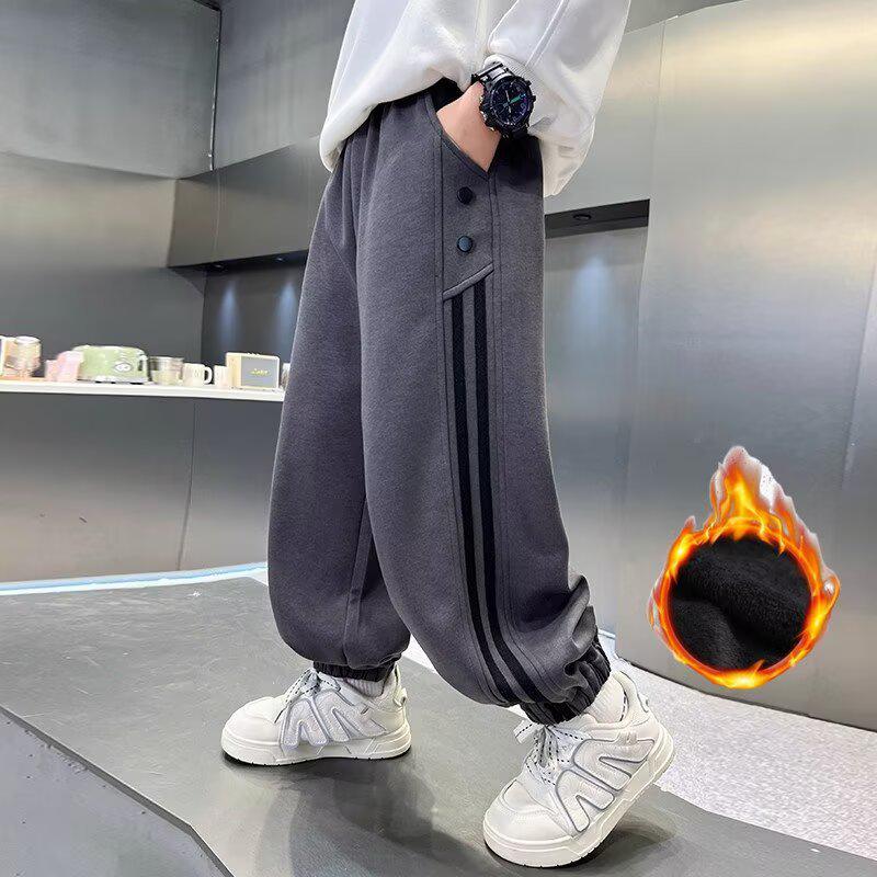 

Повседневные вельветовые широкие спортивные штаны для мальчиков на осень/зиму - Новый стиль 2025 150