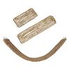 Parrot Climbing Rope Ladder with 4 Hooks Parrot Hanging Grass Woven Net Hammock for Macaws Finches Parakeet Budgie Chewing