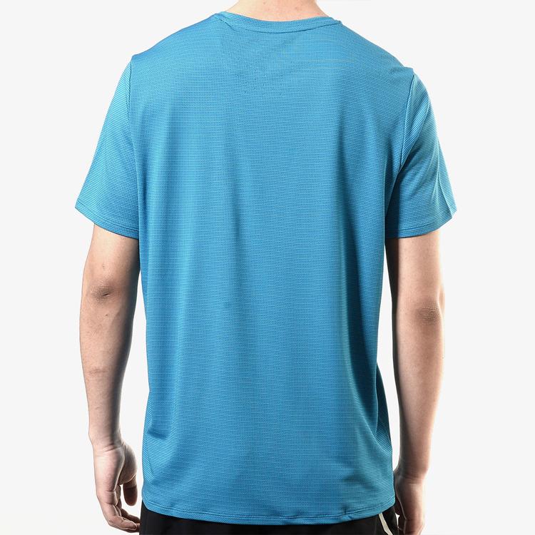 Adidas T Shirts Men's Teal Crew Neck Moderate Straight Fit FJ1149