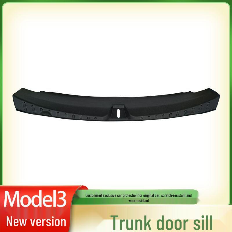 Tesla Model 3 Rear Trunk Protector Plate - Updated Threshold Strip Interior Accessory Tesla Model 3 Updated Version