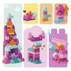 MEGA Mega Blocks 80-Piece Block Pack for Ages 1 and Up, Pink, Educational and Learning Toy, 80 Pieces, Pastel, DCH62