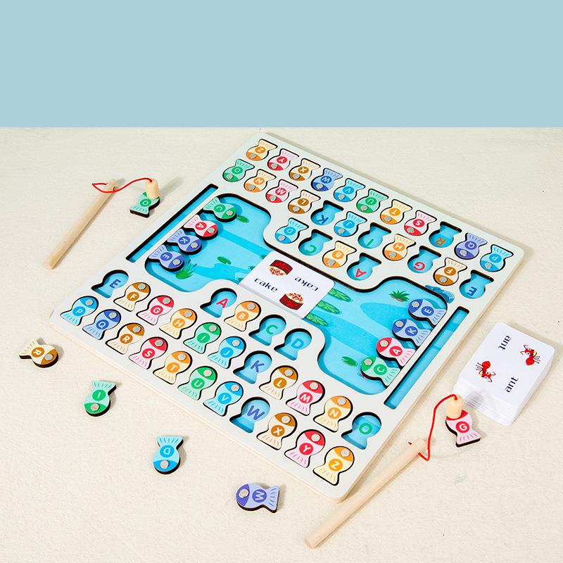 Kids' Magnetic Fishing Game: Early Learning Letter Match & Tabletop Challenge