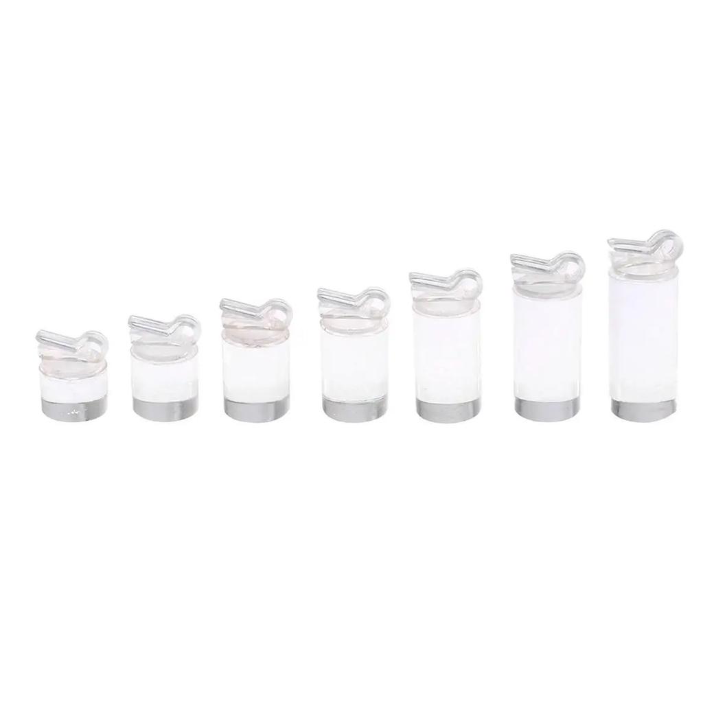 7Pcs Multipurpose Acrylic Rings Display Stand Set for Jewelry Photography and Ornament Presentation In Elegant Color