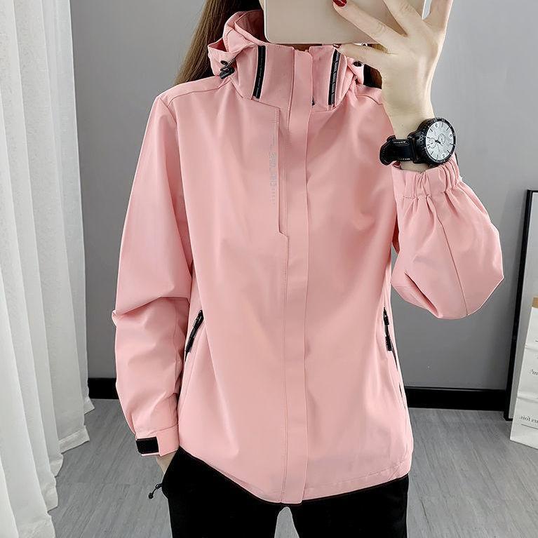 Jachetă de alpinism rezistentă la vânt de toamnă, în aer liber, pentru cupluri, haină ușoară de alpinism pentru femei