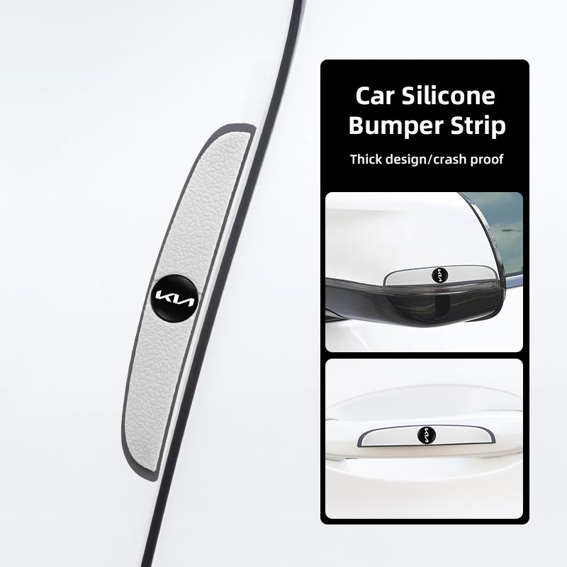 DFIB1 Car Door Anti-Collision Sticker Silicone Scratch Resistant Patch Valve For KIA EV6 Stinger RIO Sorento Ceed Borrego K4 K5 Sonet