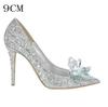 Fashion 2025 New Spring And Autumn Bridal Wedding Shoes Rhine-shaped High Heels Female Stiletto Crystal Pumps