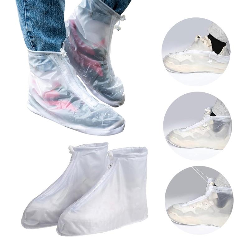 Waterproof Shoe Covers Pack Of 2 AntiSlip Rain Shoe Covers Boot Protectors For Wet Weather Outdoor Activity Hiking Use