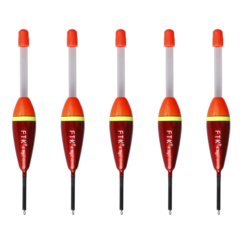 FTK5pcs Fishing Float 13cm-15cm 4g-6g Vertical Buoy For Carp Fishing Accessories Tackle
