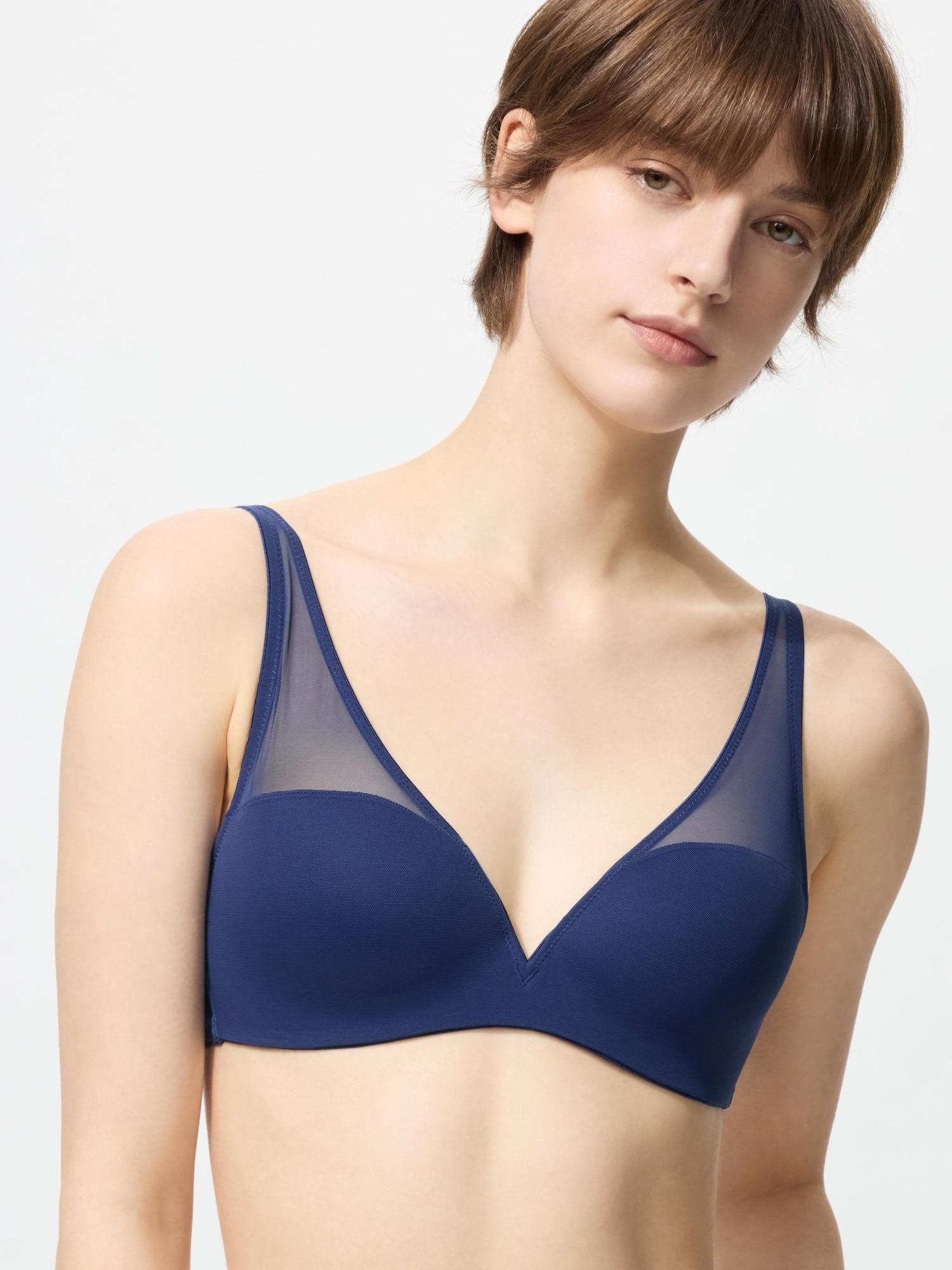 

Uniqlo Япония Беспроводной сетчатый бюстгальтер 3D Hold