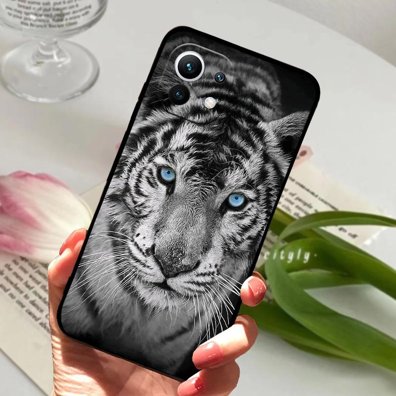 For Xiaomi Mi 11 Case Mi11 Pro Sea Beach Shockproof Silicone Soft TPU Phone Cover For Mi 11 Lite 4G 5G Cute Animal Bumper Fundas