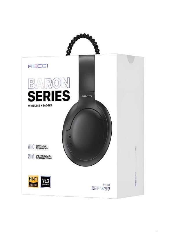Recci REP-W59 Wireless ANC Over-Ear Headphones