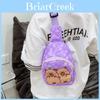 Capybara Kids Shoulder Bag With Cartoon Pattern And Breathable Nylon For Preschool Children