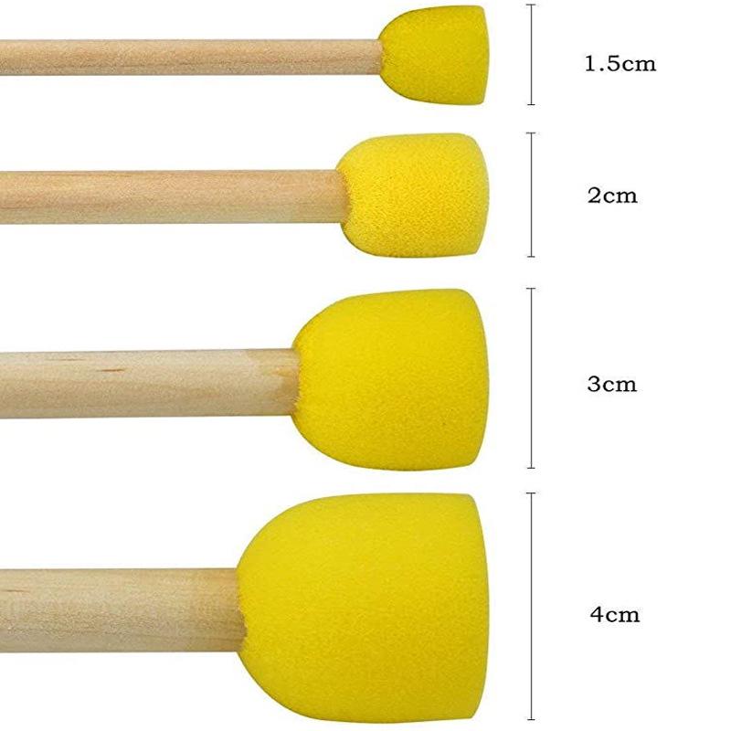 4-Piece Children's DIY Painting Sponge Brush Set