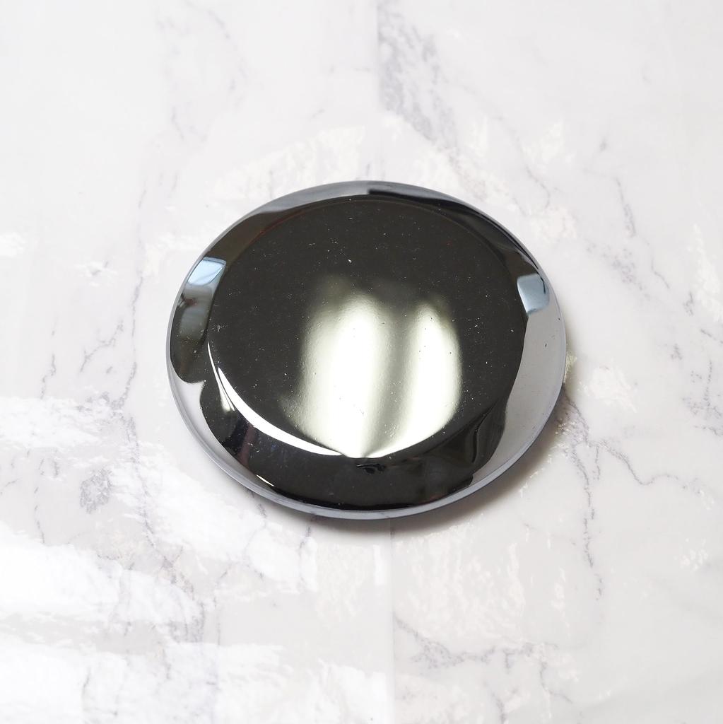 REIGHT Terahertz Stone Acupressure Massage Board for Facial Gua Face and Foot 55mm x Flat Type Beauty, Sha, Massage, Reflexology, Approx. 10mm,