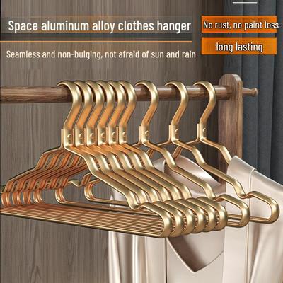 Stainless Steel Space-Saving Non-Slip Clothes Hanger & Rack