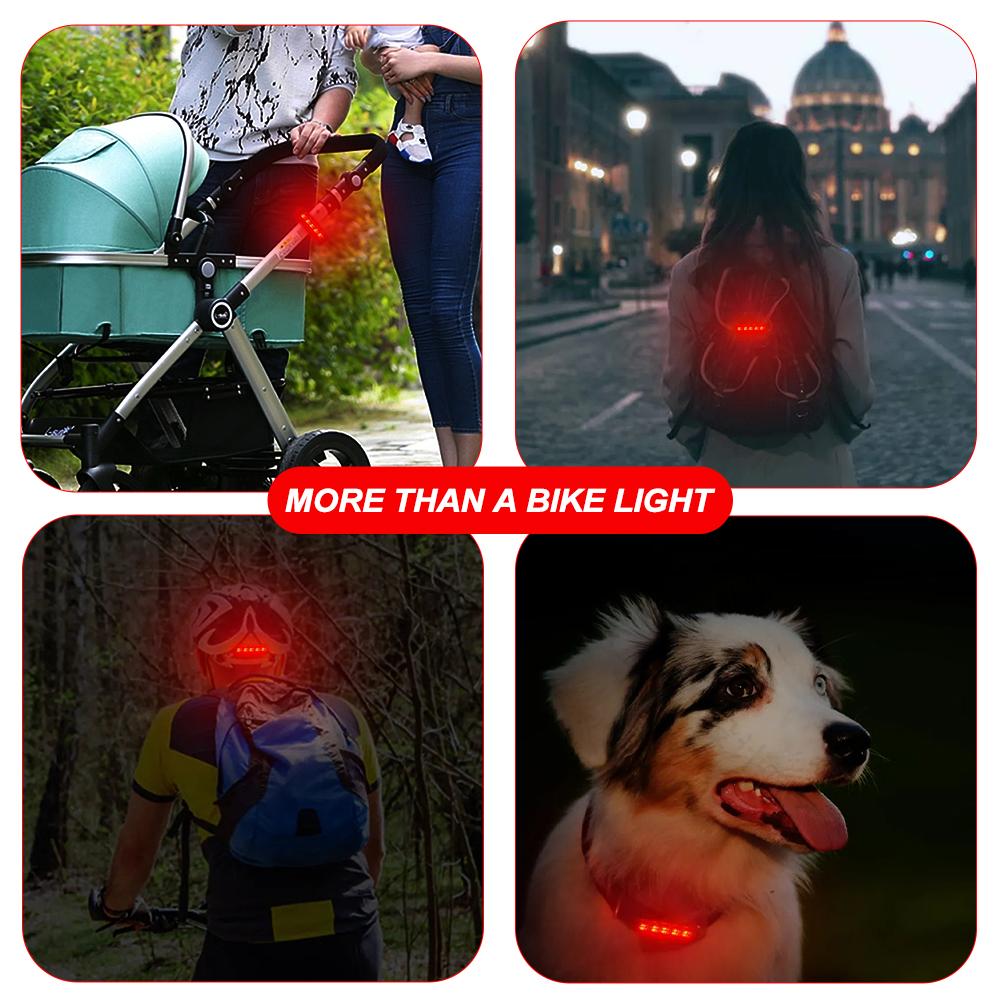 Bike Taillight USB Rechargeable LED Bicycle Lighting Waterproof Cycling Flashing Safety Warning Lamp Bicycle Lantern Accessories