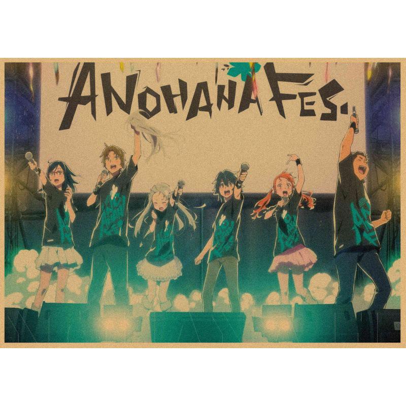 

Free Shipping: Anohana Anime Kraft Paper Poster - Decorative Wall Art White card paper (non-adhesive) 30*42 cm