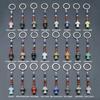 Key Chains Plant Jewelry Mushroom Shape Stone Alloy Material Key Rings for Keys