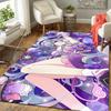 1Pc Purple Fantasy Girl Rug, Office Carpet Indoor Outdoor Doormat, Non-Slip, Comfortable, Living, Christmas Halloween, Xmas Gift Y1408