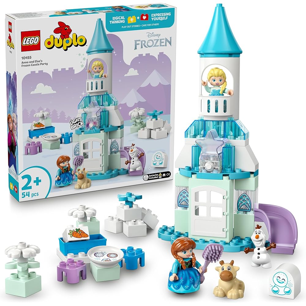 LEGO Duplo Disney Frozen Elsa s Ice Castle Party Toy Building Blocks Educational for Kids Age 1.5 to 4 Years