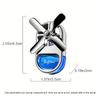 Car Air Freshener with Long-Lasting Perfume Fragrance Vent Clip-On Fan-Shaped Decorative Air Freshener