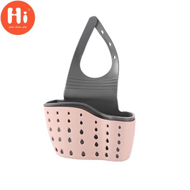 Hi Sink Storage Bag Basket Hanger  Cutlery Container Debris Storage Holder  Bathroom Accessories 1 PCHi