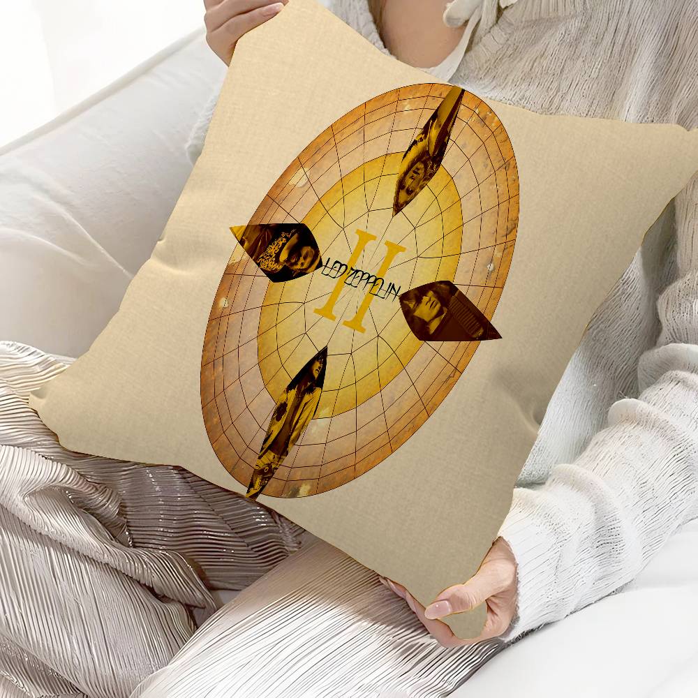 L-Led Z-Zeppelins Pillow Cushion Cover Pillowcase Living Room Sofa Home Decor Customized
