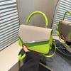 New women's bag 2025 trendy locomotive style leather strip decorative underarm bag fashionable commuter women's shoulder bag