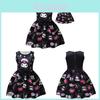 Kuromi Cartoon Kleinkind Mädchen Kleid Mit Baumwollmischgewebe Für Frühling Sommer