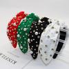 Luxury Twist Wide Edge Hairband Diamond Pearl Knotted Headband Pearl Headband  Trendy Headband