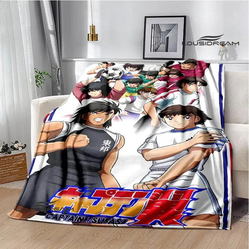 Captain Tsubasa Cartoon Wall Decor Poster Prints Warm Flannel Soft Comfortable Blanket Art Home Decor Birthday Gift