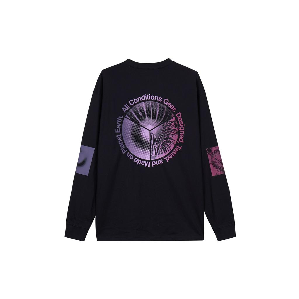 Nike Koszulka z długim rękawem z nadrukiem graficznym ACG Męskie Topy Czarna DX9453-010