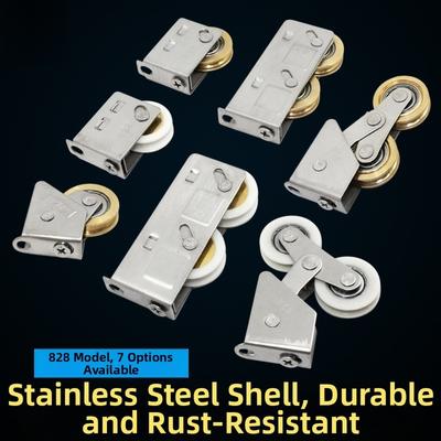Stainless Steel 828 Type Pulley Sliding Door Window Roller Wheels Aluminum Alloy Glass Window Hardware Accessories