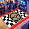 Vintage Car Garage-Themed Rug, suitable for living room, bedroom, game room, computer room and home décor.