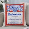 Brand Budweiser Cushion Cover Cushion Covers Natural Linen Breathable Sofa Bedroom Decor Pillowcase
