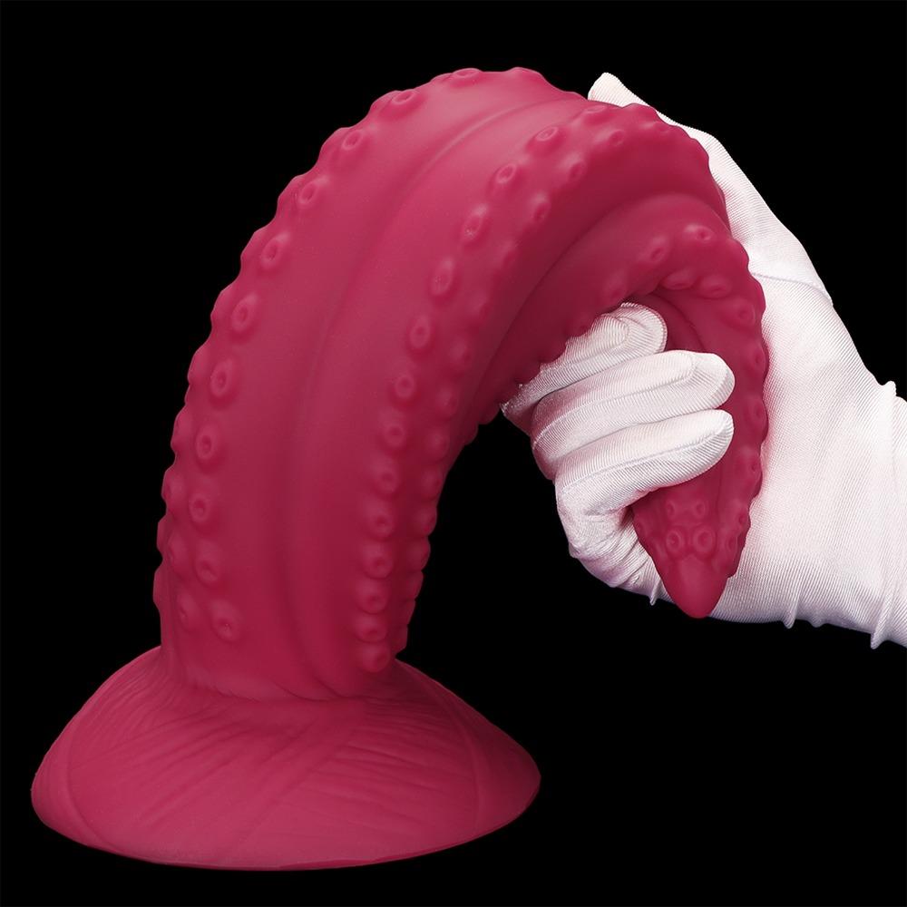 Extra Large Tentacle Silicone Prostate Massager, Flexible Fantasy Anal Plug for Men Adult G-Spot Stimulation, Sex Toys for Unisex Butt Plug