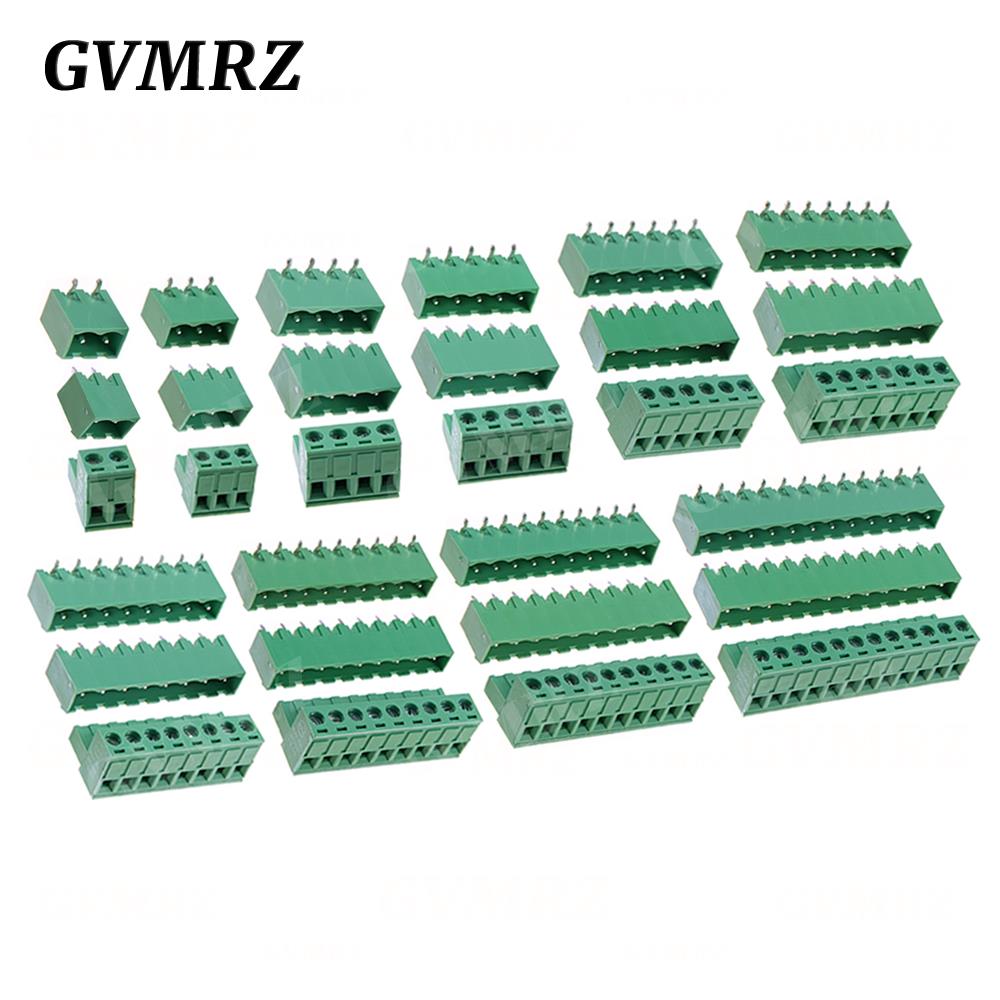 5Set/lot KF2EDGK Terminal Block Male Female 5.08 mm Plug-in Seal PCB Connector 2EDG PCB 2P 3P 4P 5P 6P 7P 8P 9P 10P 12P