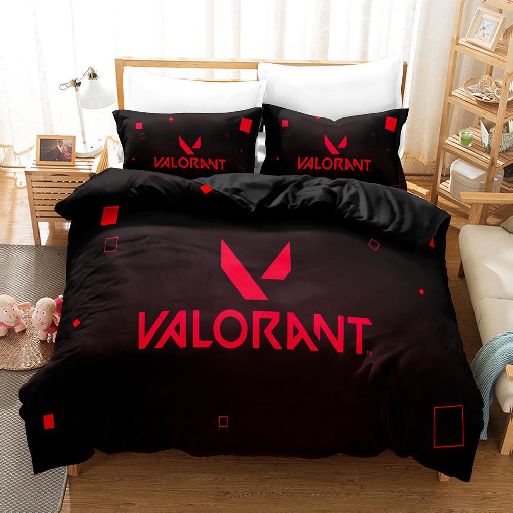 3D Digital Printing Fearless Contract Three-Piece Set Bedding Sheets Quilt Covers Pillowcases