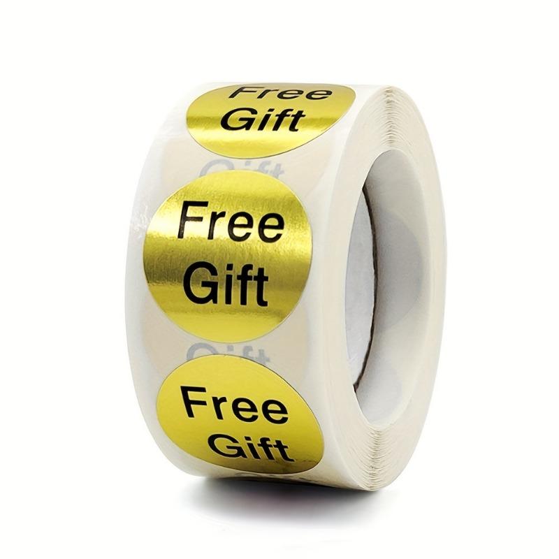 

500 Free gold gift stickers per roll 500pcs золотой