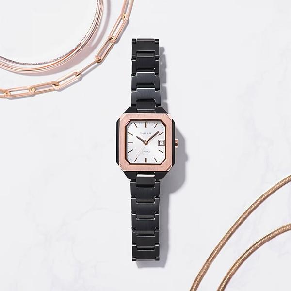 CASIO Women's SHEEN SHS-4528GBJ-7AJF [SHEEN Solar Sapphire Model] Square Watch Black Analog