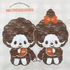 Momo and x Side Check [Atelier Momo] [Monchhichi] [Sanrio] Apron, Opening, Beige, Pattern, Women's, M-L, MA43997-51