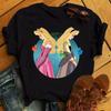 Graphic Print Women T Shirts Harajuku Streetwear Hip Hop Casual Loose O-neckShort Sleeve Y2k Tops