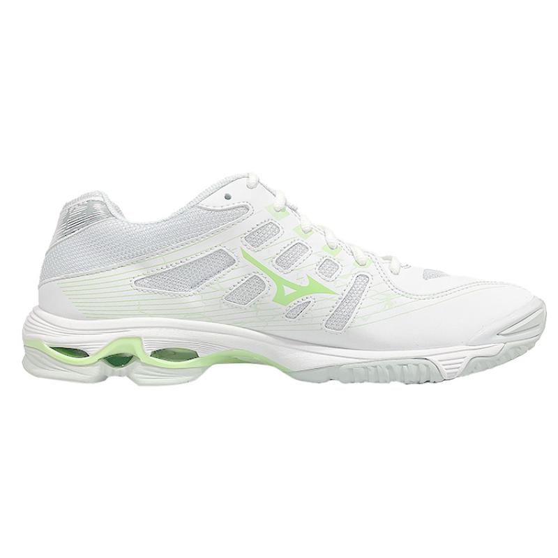 Mizuno Women's Wave Voltage 'White Patina Green' Sneakers V1GC216037