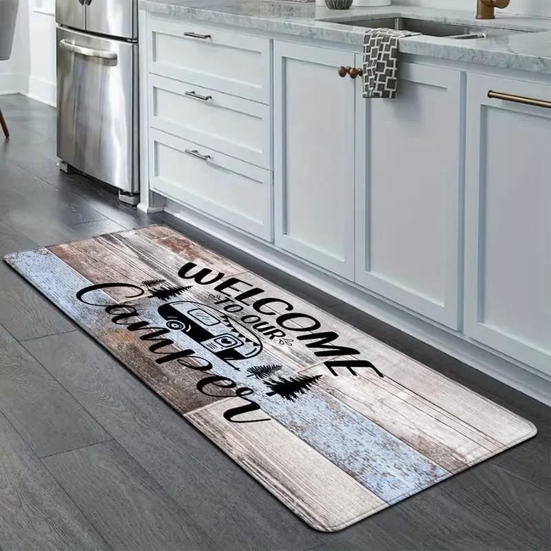 Antislip Rustieke Boerderij Camper Kampeer Runner Tapijt Zacht voor Keuken Hal Entree Decor 40x120cm 16x47inch