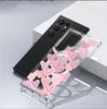 Pink Heart Magnetic Transparent Case for iPhone 15/16/17 Pro Max - Full Coverage Protection