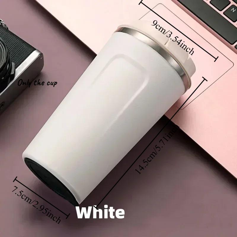 

1pcs Leak-Proof Stainless Steel Travel Mug Insulated Coffee Cup Thermal Tumbler for Hot & Cold Beverages 501-600ml