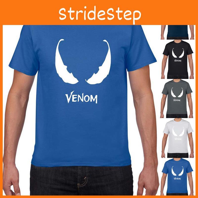 Stylish Comic Venom Spider-man Men Short Sleeve Crew Neck T-shirt For Casual Wear