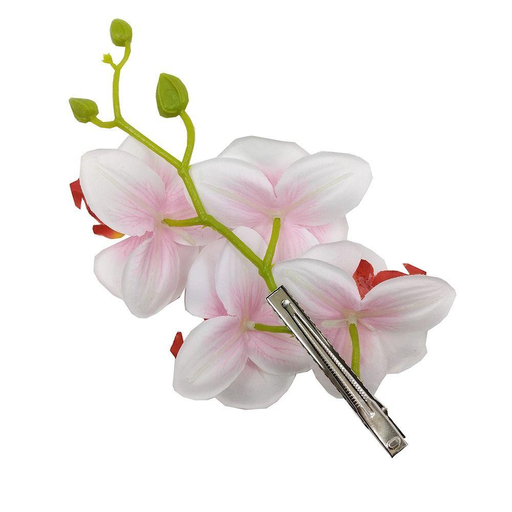 Korean Style Orchid Flower Hairpin Butterfly Orchid Bohemia Duckbill Clip  Wedding Decoration